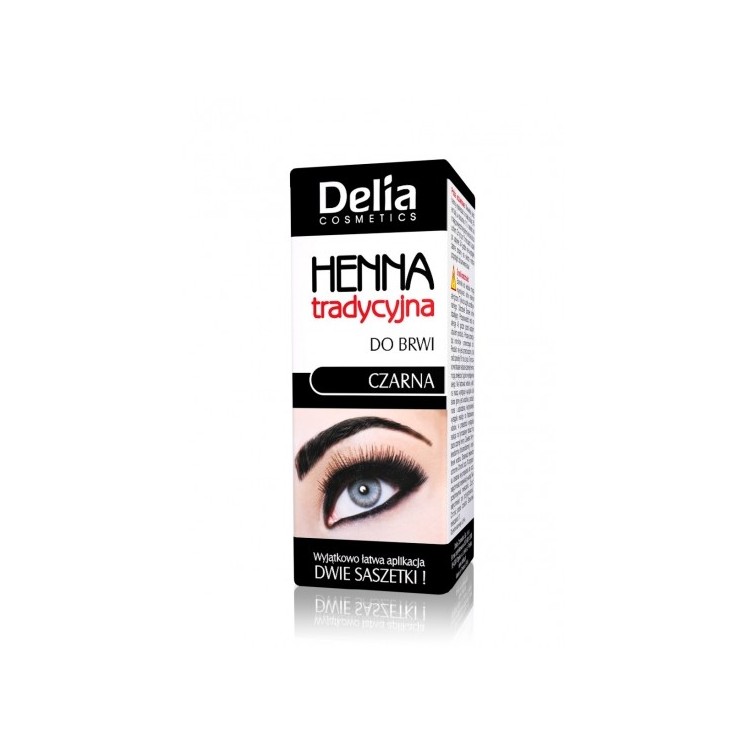 Delia henna voor wenkbrauwen zwart klein 2 ml