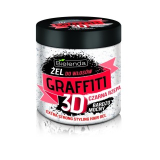 Bielenda Graffiti 3D Żel do włosów z Czarną Rzepą 250 ml