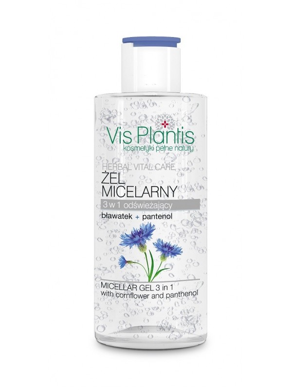 Vis Plantis Herbal Vital Care Żel micelarny 3w1 Bławatek+pantenol 150 ml