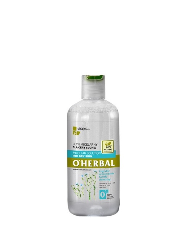 O'Herbal PŁYN MICELARNY dla cery suchej z ekstraktem z lnu 250 ml