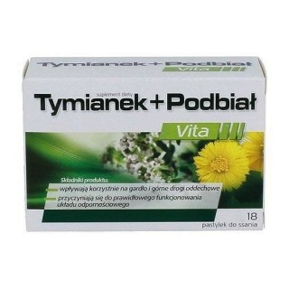 Thyme and coltsfoot Vita 18 lozenges