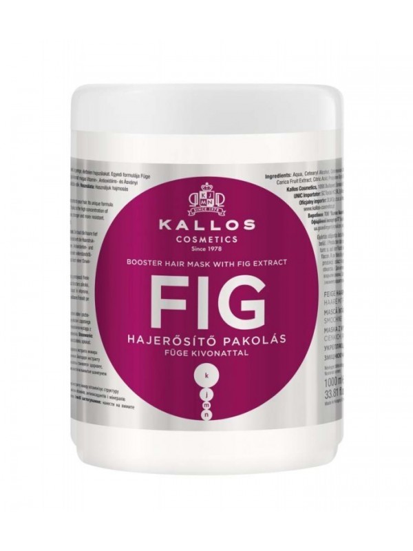 Kallos Maska do włosów z wyciagiem Fig 1000 ml