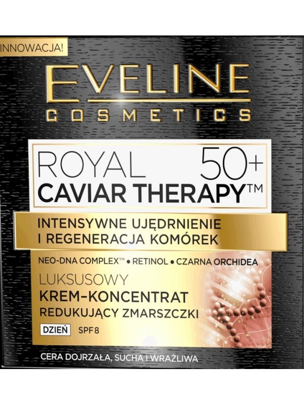 Eveline Royal Caviar Therapy Luksusowe Krem Koncentrat odmładzający na dzień 50+