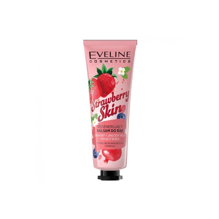 Eveline Strawberry Skin Regenerating Hand Balm Granaatappel + Acai Bessen + Sheaboter 50 ml