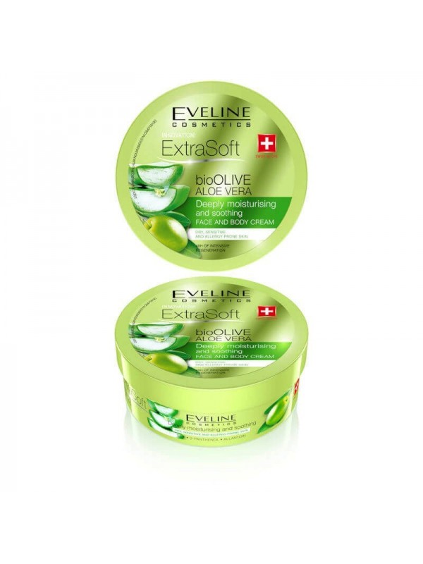 Eveline BioOlive Aloe Vera krem do twarzy i ciała 175 ml