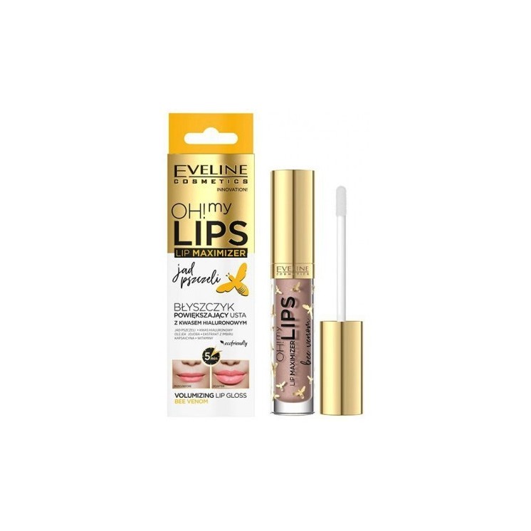 Eveline OH! MY LIPS Plumping Lip Gloss with Hyaluronic Acid Bee Venom 5 ml