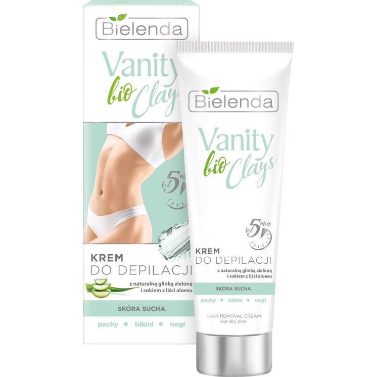 Bielenda VANITY BIO CLAYS Depilatory cream with green clay 100 ml