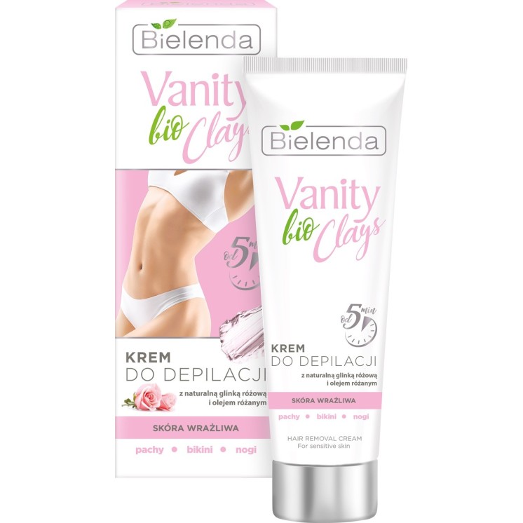 Bielenda VANITY BIO CLAYS Depilatory cream with red clay 100 ml
