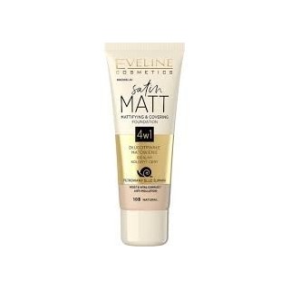 Матуючий тональний крем Eveline Satin Matt /103/ Natural 30 мл