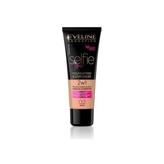 Eveline Selfie Time 2-in-1 Abdeck- und Feuchtigkeits-Foundation /02/ Ivory 30 ml