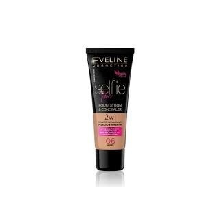 Eveline Selfie Time 2-in-1 Dekkende en Hydraterende Foundation /06/ Honey 30 ml