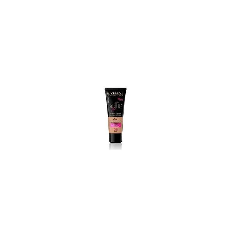 Eveline Selfie Time 2-in-1 Abdeck- und Feuchtigkeits-Foundation /06/ Honey 30 ml