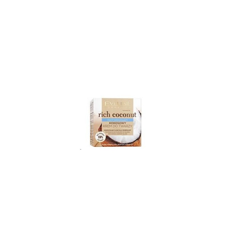 Eveline Rich Coconut зволожуючий кокосовий крем для обличчя 50 мл