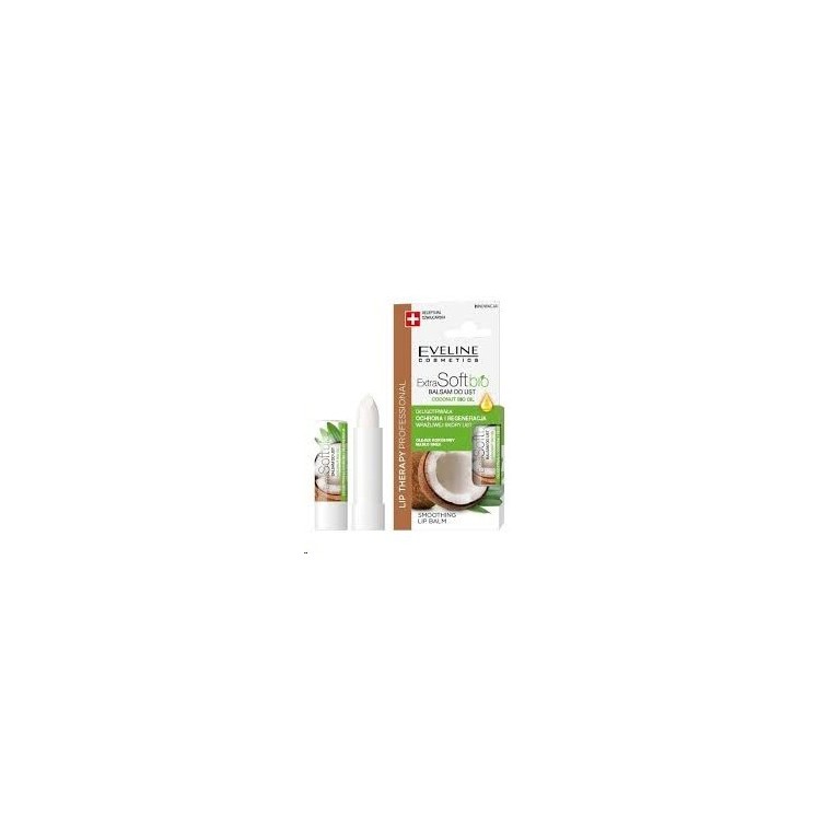 Eveline Lip Therapy Professional Бальзам для захисту губ Extra Soft Bio Coconut 4 г