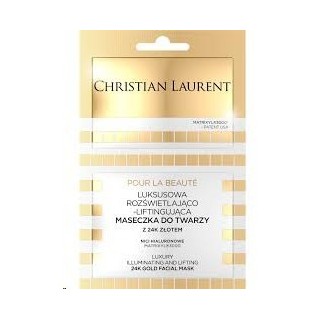 Christian Laurent Masque Visage Luxueux Illuminateur et Liftant à l'Or 24K 2x5 ml