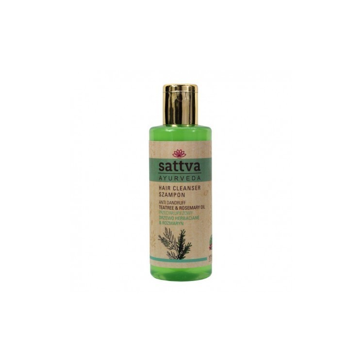 Sattva Ayurveda Anti-roos Kruidenshampoo Tea Tree & Rozemarijn 210ml
