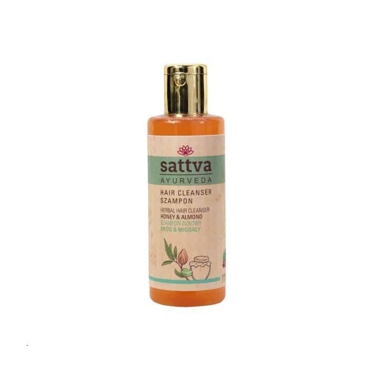 Трав'яний шампунь Sattva Ayurveda Мед і мигдаль 210 мл