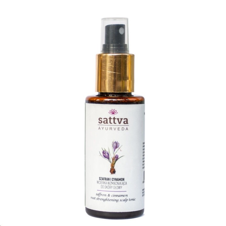 Sattva Ayurveda Зміцнюючий лосьйон для шкіри голови Шафран і кориця 100 мл