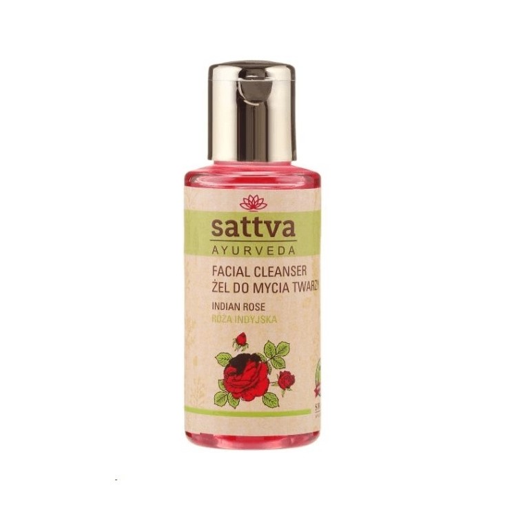 Sattva Ayurveda Face Wash Gel Indian Rose 100 ml