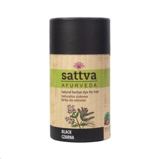 Sattva Ayurveda натуральна трав'яна фарба для волосся чорна 150 г