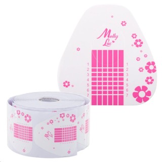 Шаблони для форм для нігтів MollyLac Basic Flowers 500 шт