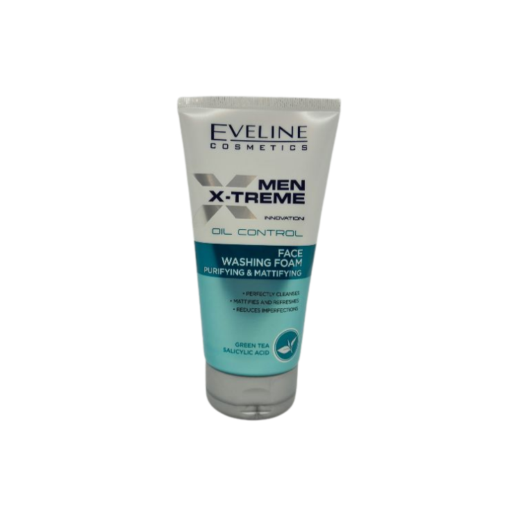 Eveline Men X-Treme Innovation ! Oil Control Cleansing and Mattifying Facial Wash Foam 150 ml