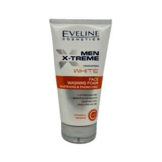 Eveline Men X-Treme Innovation ! White Mousse nettoyante visage blanchissante et énergisante 150 ml