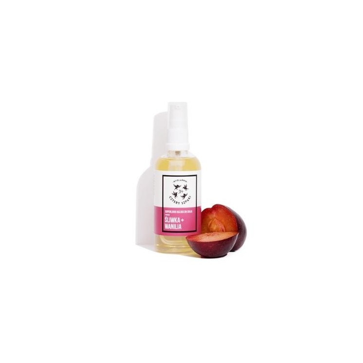Mydlarnia Cztery Szpaki huile corporelle super légère Prune + Vanille 100 ml