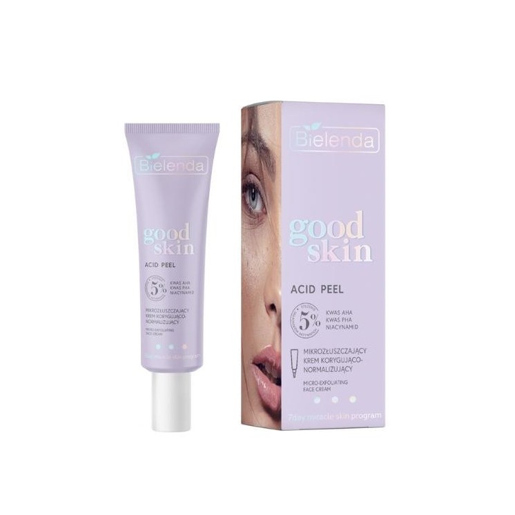 Bielenda GOOD SKIN ACID PEEL micro-exfoliërende corrigerende en normaliserende gezichtscrème 50 ml