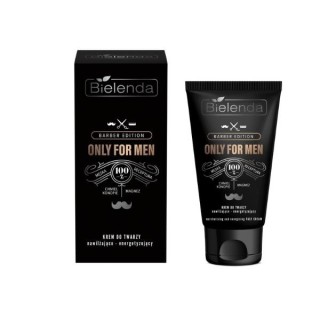 Bielenda ONLY FOR MEN BARBER EDITION Hydraterende en stimulerende gezichtscrème voor mannen 50 ml