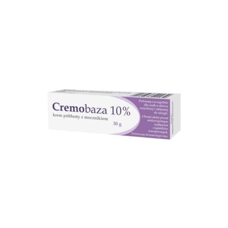 Cremobaza 10% Напівжирний крем з сечовиною для чутливої та схильної до алергії шкіри 30 г