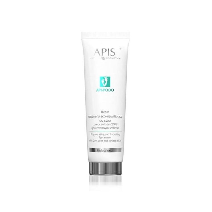 Apis Api-Podo Регенеруючий і зволожуючий крем для ніг з 20% сечовиною та іонізованим сріблом 100 мл