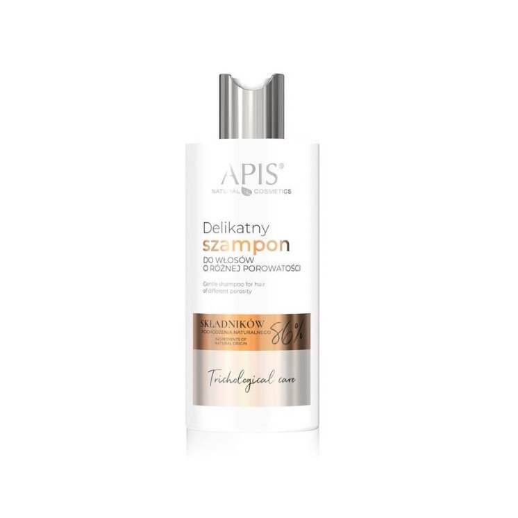 Apis Trichological Care delicate shampoo voor haar met verschillende porositeit 300 ml