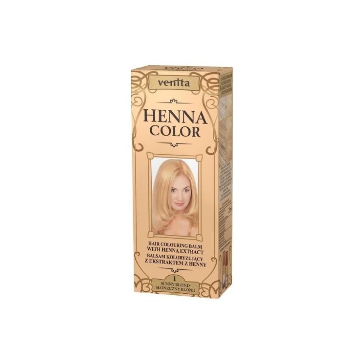 Venita Henna Color Kleurbalsem met henna-extract /1/ Sunny Blond 75 ml