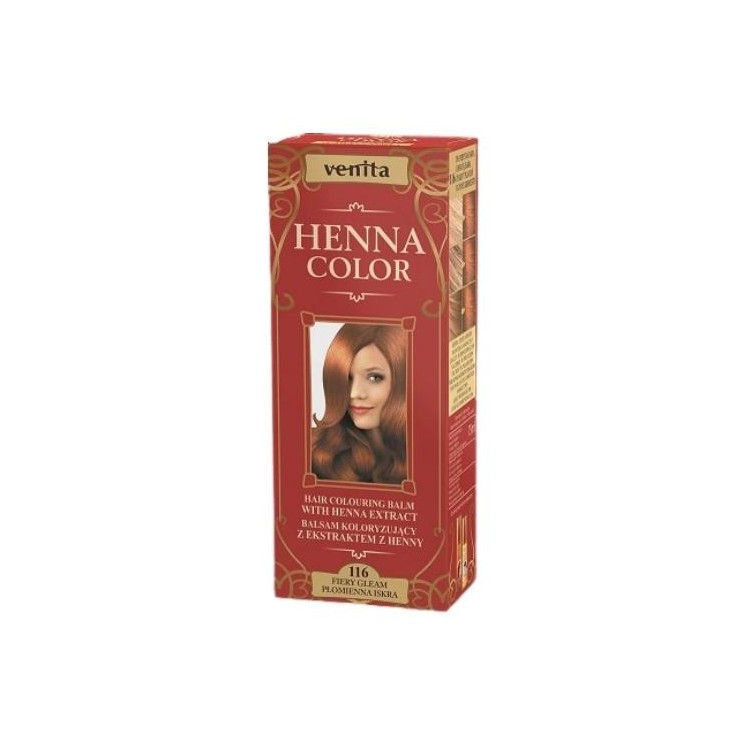 Venita Henna Color Coloring balm with henna extract /116/ Flaming Iskra 75 ml
