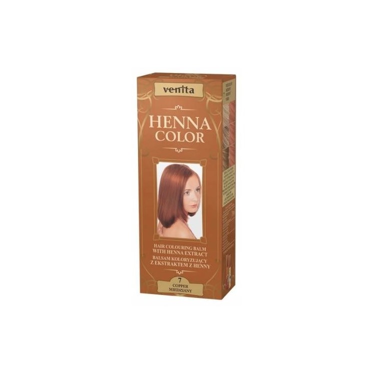 Бальзам Venita Henna Color Coloring з екстрактом хни /7/ Мідний 75 мл(31-07-2026)