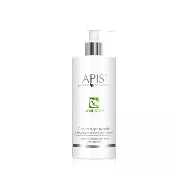 Apis Acne- Stop очищаюче антибактеріальне молочко із зеленим чаєм 500 мл