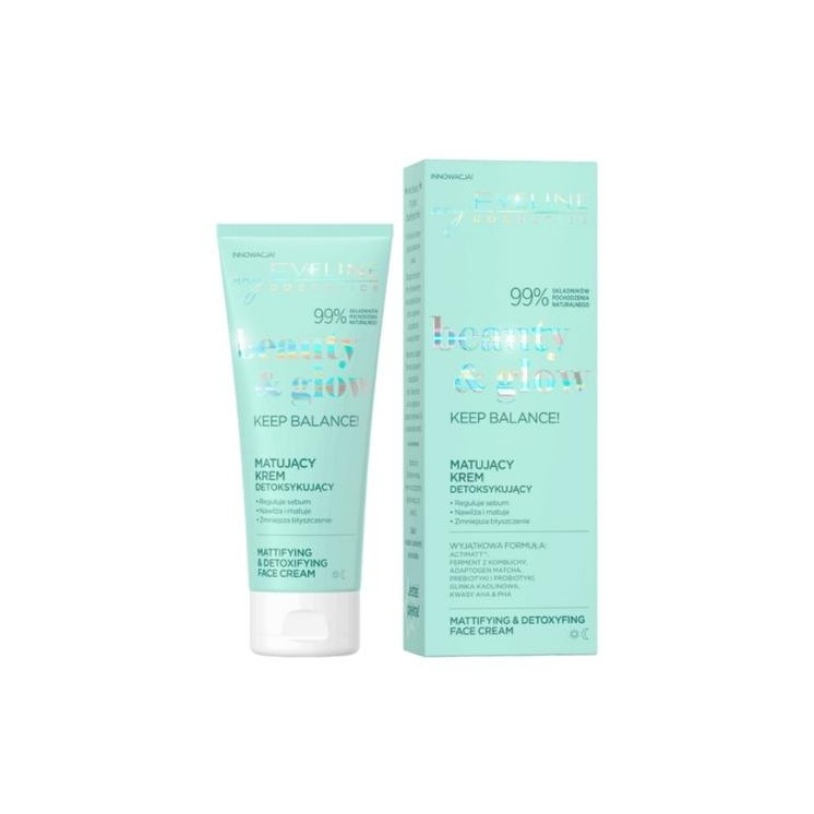 Eveline Beauty & Glow Keep Balance ! mattifying detoxifying face cream 50 ml