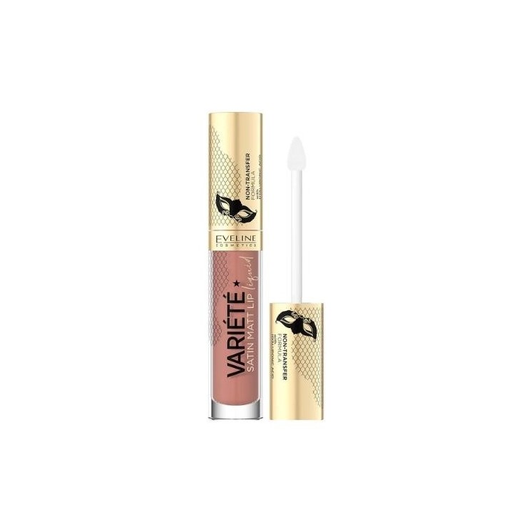 Губна помада Eveline Variete Satin Liquid з гіалуроновою кислотою /05/ Peach мус 4,5 мл