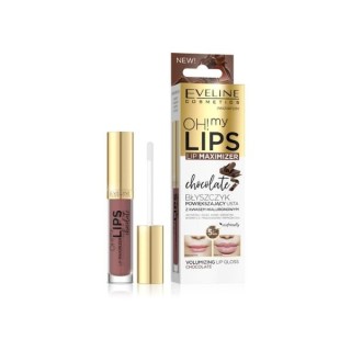 Eveline OH! MY LIPS Gloss repulpant pour les lèvres à l'acide hyaluronique Chocolat 4,5 5 ml