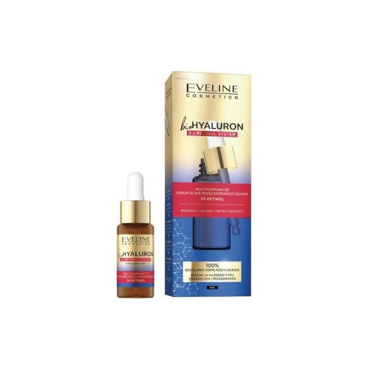 Мультивідновлююча Serum для обличчя Eveline BioHyaluron 3x Retinol System 18 мл