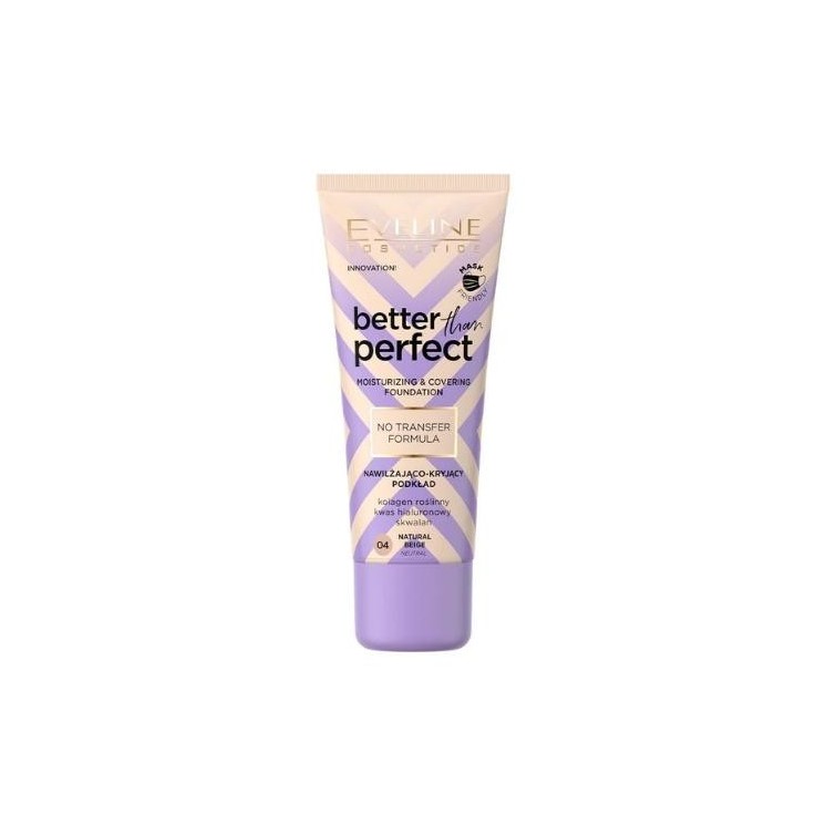 Зволожуюча та покриваюча основа Eveline Better than Perfect /04/ Natural Beige 30 мл