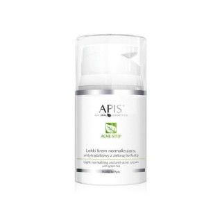 Crème visage anti-acné normalisante Apis Acne Stop -Light au thé vert 50 ml