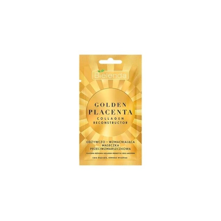 Маска для обличчя Bielenda Golden Placenta Collagen Reconstructor