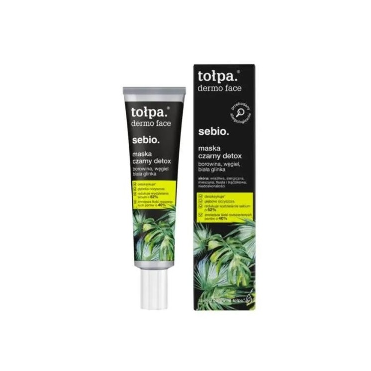 Tołpa Dermo Face Sebio. Маска для обличчя Black Detox 40 мл