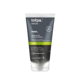 Tołpa Dermo Men Pure. Вугільний гель для вмивання очищає шкіру
