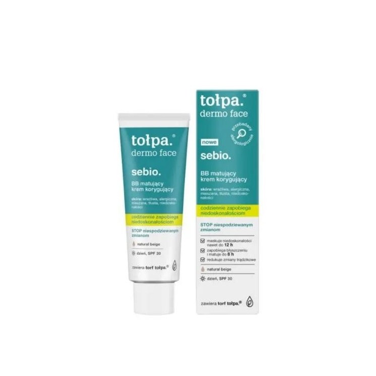 Tołpa Dermo Face Sebio. BB mattifying corrective face cream