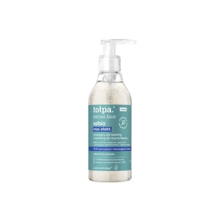 Tołpa Dermo Face Sebio Max Effect Gel - peeling з камфорою для вмивання обличчя