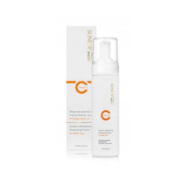 Пінка для очищення обличчя Sunew Med+ Active Vitamin C очищає шкіру