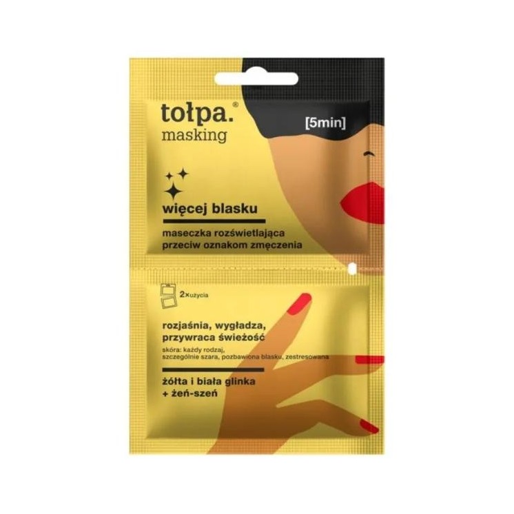 Tołpa Masking Освітлююча маска проти слідів втоми 2x5 мл(31-07-2026)